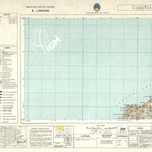 MAPA MILITAR DE ESPANA - Hoja 3-1 - Carino