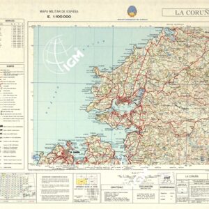 MAPA MILITAR DE ESPANA - Hoja 3-2 - La Coruna