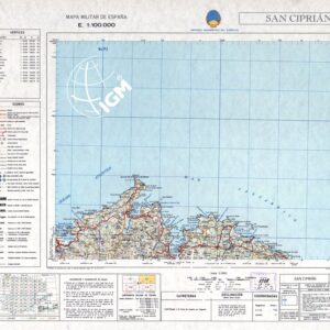 MAPA MILITAR DE ESPANA - Hoja 4-1 - San Ciprian