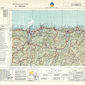 MAPA MILITAR DE ESPANA - Hoja 5-2 - Luarca