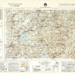 MAPA MILITAR DE ESPANA - Hoja 7-22 - Arcos de la Frontera