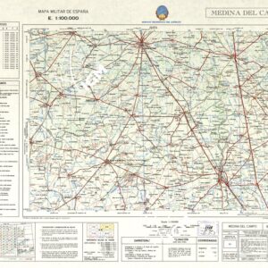 MAPA MILITAR DE ESPANA - Hoja 8-9 - Medina de Campo