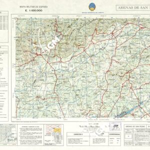 MAPA MILITAR DE ESPANA - Hoja 8-12 - Arenas de San Pedro