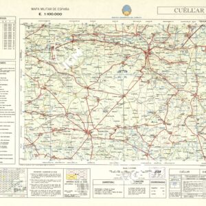 MAPA MILITAR DE ESPANA - Hoja 9-8 - Cuellar