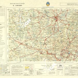 MAPA MILITAR DE ESPANA - Hoja 9-10 - Segovia