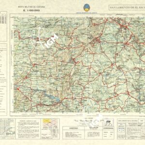 MAPA MILITAR DE ESPANA - Hoja 9-11 - San Lorenzo de El Escorial