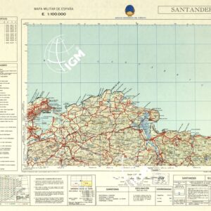MAPA MILITAR DE ESPANA - Hoja 10-2 - Santander
