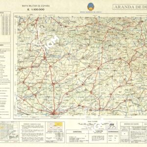 MAPA MILITAR DE ESPANA - Hoja 10-7 - Duero