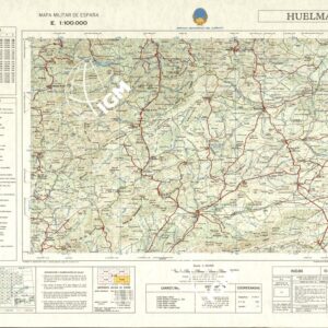 MAPA MILITAR DE ESPANA - Hoja 10-20 - Huelma