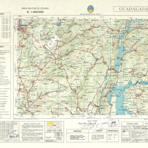 MAPA MILITAR DE ESPANA - Hoja 11-11 - Guadalajara