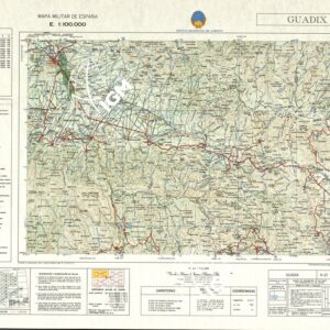 MAPA MILITAR DE ESPANA - Hoja 11-21 - Guadix