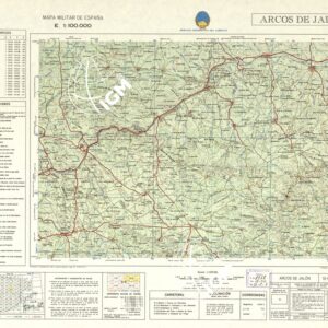 MAPA MILITAR DE ESPANA - Hoja 12-9 - Arcos de Jalon