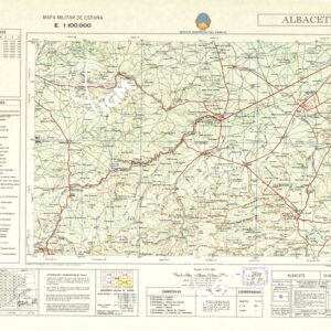MAPA MILITAR DE ESPANA - Hoja 12-16 - Albacete