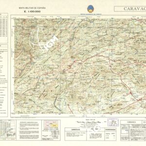 MAPA MILITAR DE ESPANA - Hoja 12-18 - Caravaca