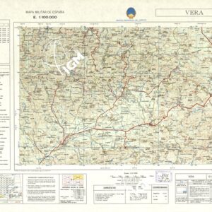 MAPA MILITAR DE ESPANA - Hoja 12-21 - Vera