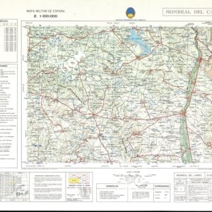 MAPA MILITAR DE ESPANa - Hoja 13-10 - Monreal de Campo