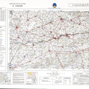 MAPA MILITAR DE ESPANA - Hoja 13-15 - Casas-Ibanez