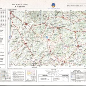 MAPA MILITAR DE ESPANA - Hoja 13-16 - Chinchilla de Monte Aragon