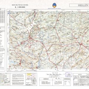 MAPA MILITAR DE ESPANA - Hoja 13-17 - Hellin