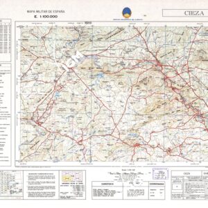 MAPA MILITAR DE ESPANA - Hoja 13-18 - Cieza