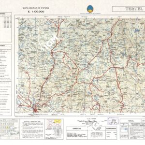 MAPA MILITAR DE ESPANA - Hoja 14-11 - Teruel