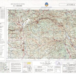 MAPA MILITAR DE ESPANA - Hoja 14-15 - Ayora