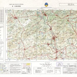 MAPA MILITAR DE ESPANA - Hoja 14-17 - Elda