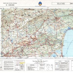 MAPA MILITAR DE ESPANA - Hoja 14-18;15-18 - Elche