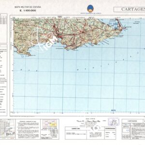 MAPA MILITAR DE ESPANA - Hoja 14-20 - Cartagena