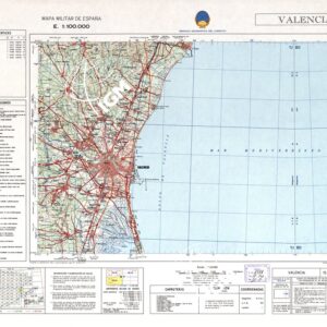 MAPA MILITAR DE ESPANA - Hoja 15-14 - Valencia