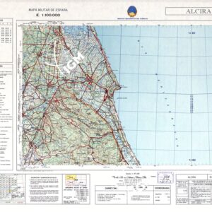 MAPA MILITAR DE ESPANA - Hoja 15-15 - Alcira