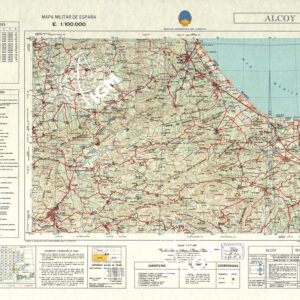 MAPA MILITAR DE ESPANA - Hoja 15-16 - Alcoy