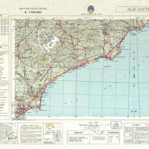 MAPA MILITAR DE ESPANA - Hoja 15-17 - Alicante