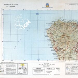 MAPA MILITAR DE ESPANA - Hoja 17'18-19 - Santa Cruz de la Palma