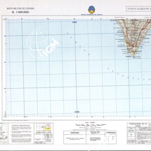 MAPA MILITAR DE ESPANA - Hoja 17'18- 20 - Fuencaliente de la Palma