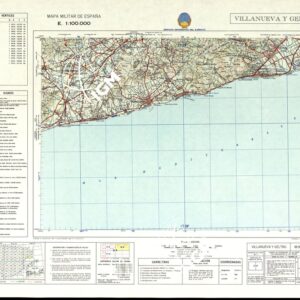 MAPA MILITAR DE ESPANA - Hoja 18-9 - Villanueva y Geltru