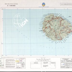 MAPA MILITAR DE ESPANA - Hoja 18'19-21 - San Sebastian de la Gomera