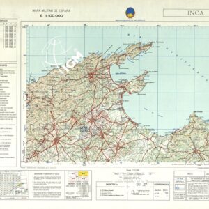 MAPA MILITAR DE ESPANA - Hoja 20-13 - Inca