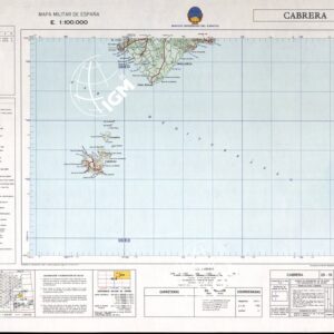 MAPA MILITAR DE ESPANA - Hoja 20-15 - Cabrera