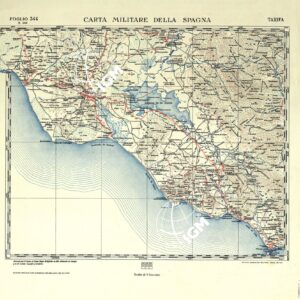 CARTA MILITARE DELLA SPAGNA - Tarifa