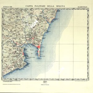 CARTA MILITARE DELLA SPAGNA - Algesiras