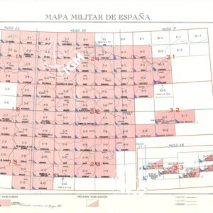 MAPA MILITAR DE ESPANA - Quadro D'unione