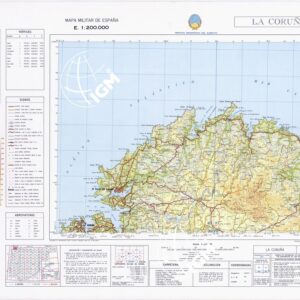 MAPA MILITAR DE ESPANA - Hoja 2-1 - La Coruna