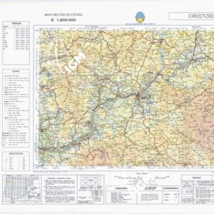 MAPA MILITAR DE ESPANA - Hoja 2-3 - Orense