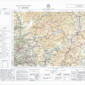 MAPA MILITAR DE ESPANA - Hoja 2-4 - Verin