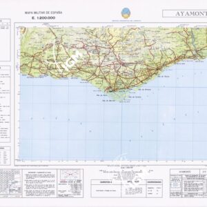 MAPA MILITAR D ESPANA - Hoja 2-11 - Ayamonte