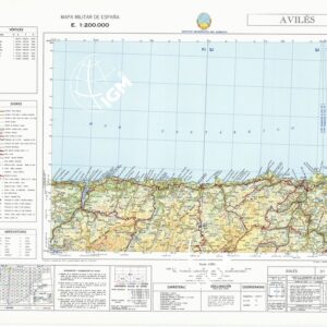 MAPA MILITAR DE ESPANA - Hoja 3-1 - Aviles