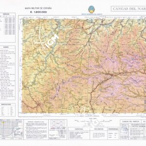 MAPA MILITAR DE ESPANA - Hoja 3-2 - Cangas del Narcea
