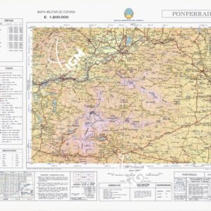 MAPA MILITAR DE ESPANA - Hoja 3-3 -  Ponferrada