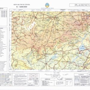 MAPA MILITAR DE ESPANA -Hoja 3-6 - Plasencia